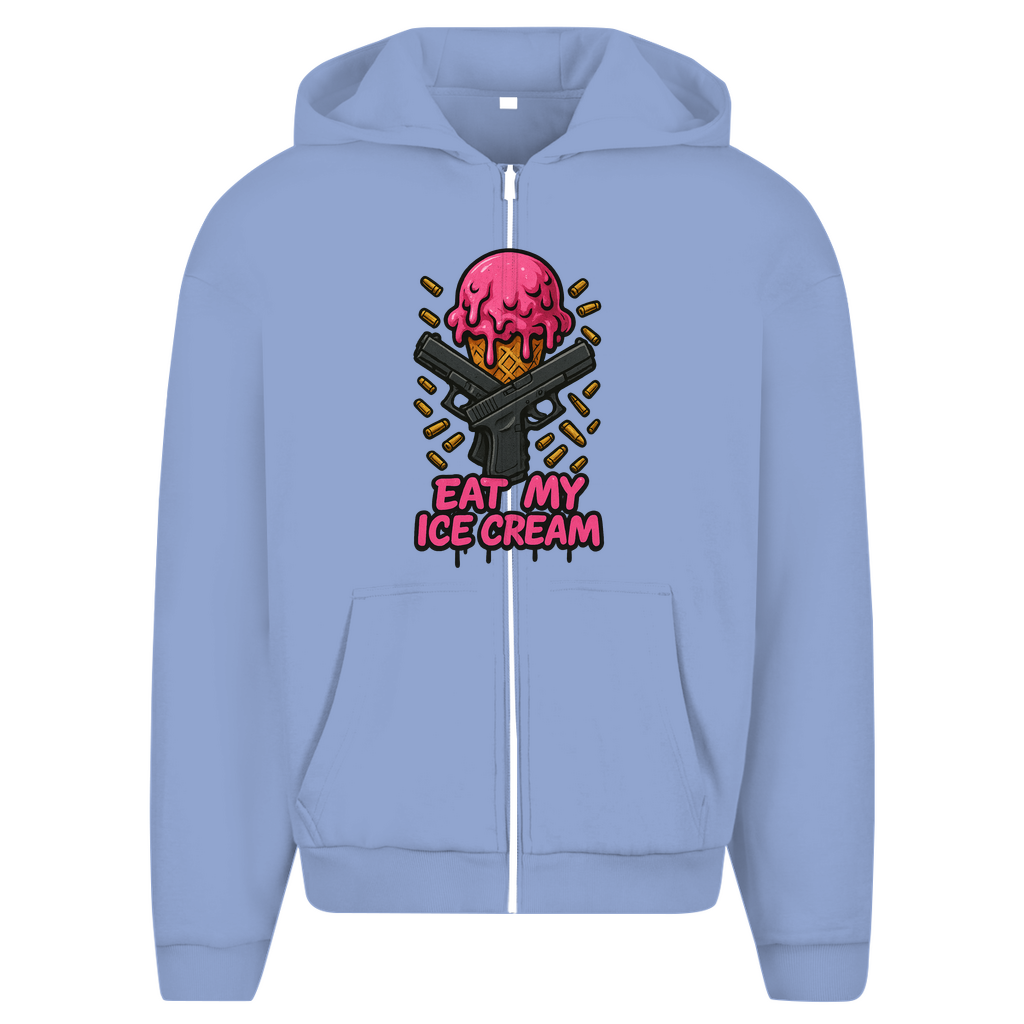 Herren Oversize Zipper Hoodie (Eat my Ice cream)Streetlegacy