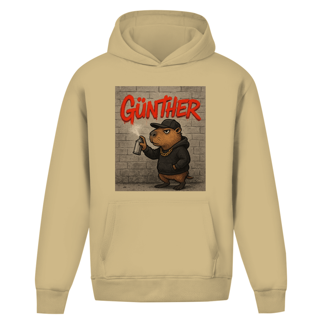 Oversize Hoodie Ohne Kordel (Günther das Capybara)Streetlegacy