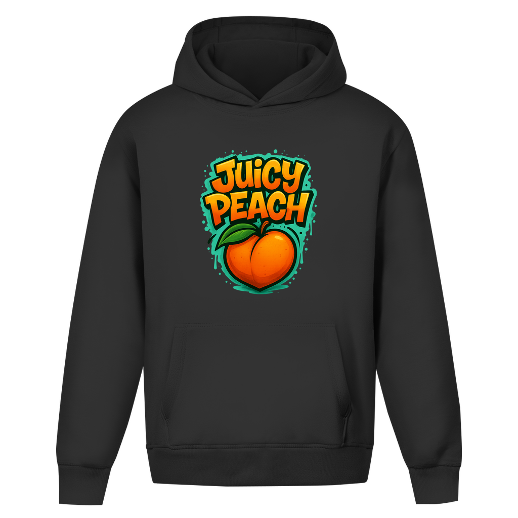 Oversize Hoodie ohne Kordel Graffiti style (Juicy Peach)Streetlegacy