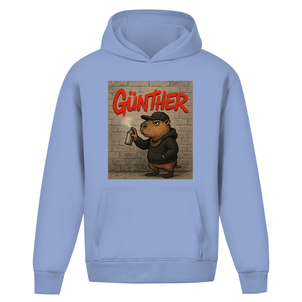 Oversize Hoodie Ohne Kordel (Günther das Capybara)Streetlegacy