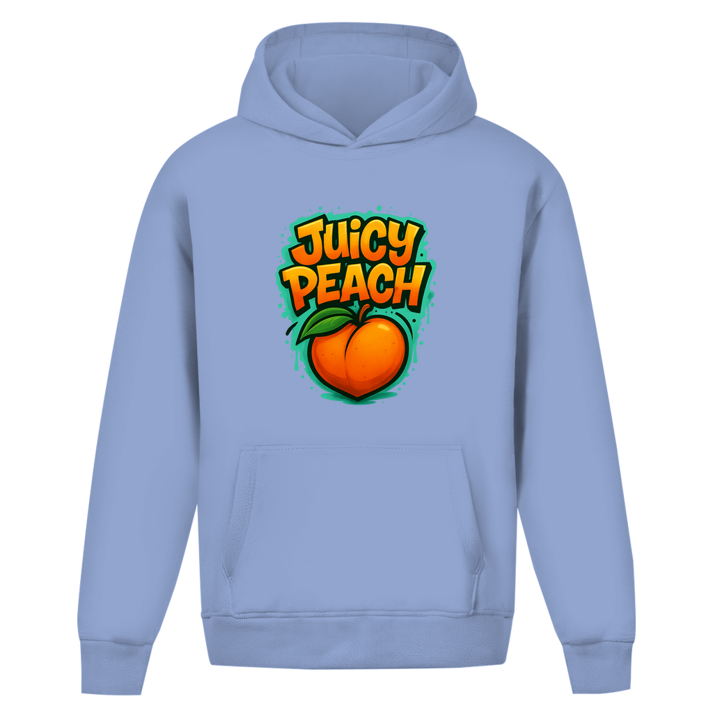 Oversize Hoodie ohne Kordel Graffiti style (Juicy Peach)Streetlegacy