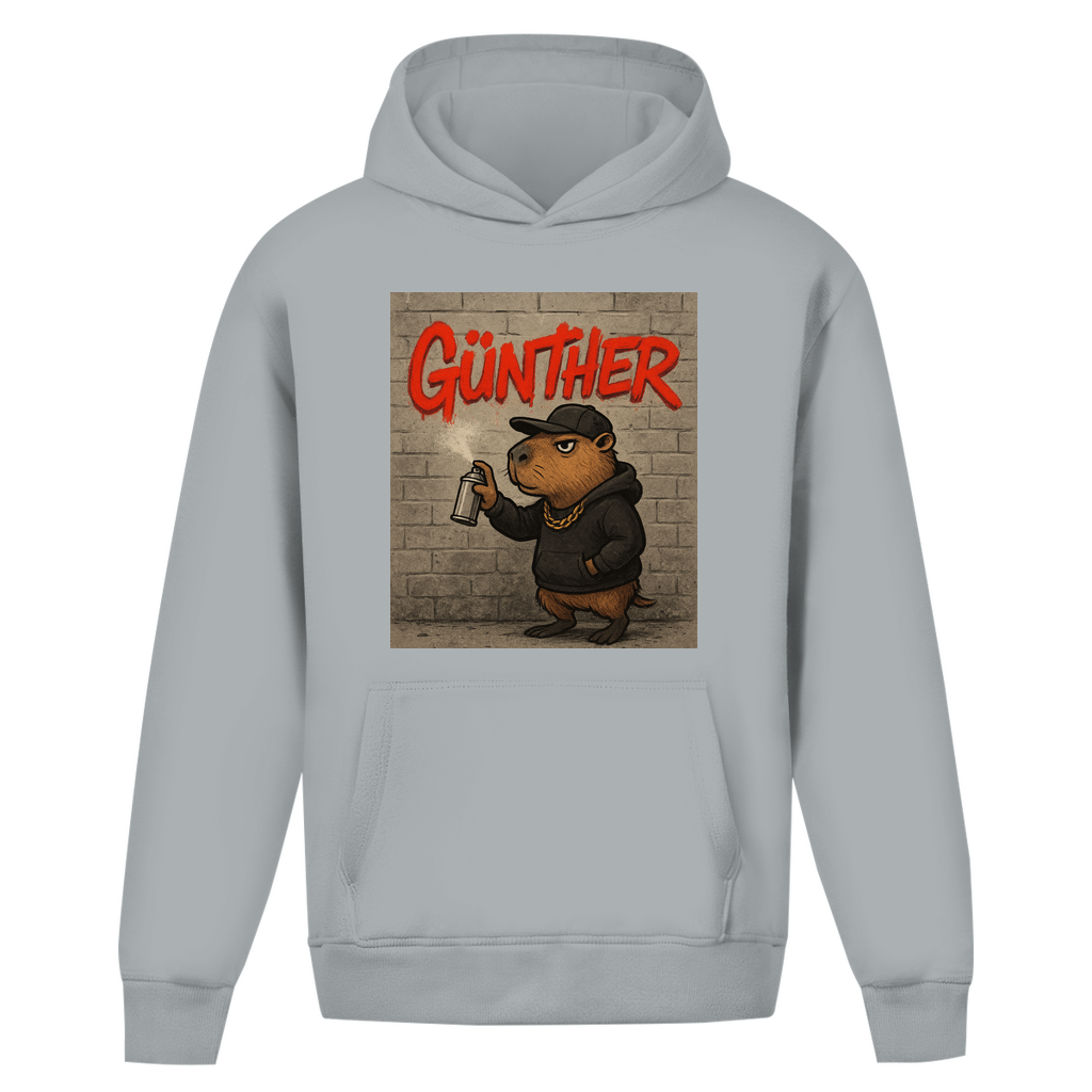 Oversize Hoodie Ohne Kordel (Günther das Capybara)Streetlegacy