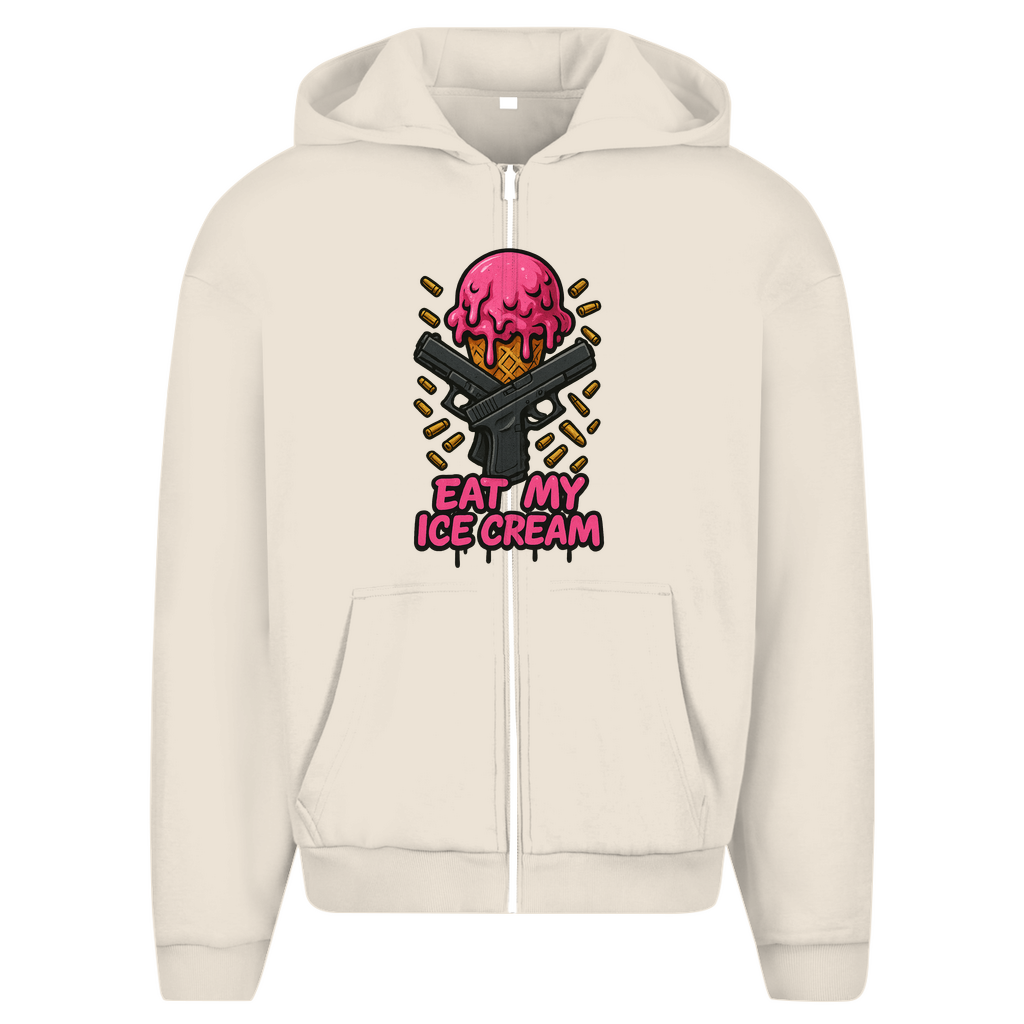 Herren Oversize Zipper Hoodie (Eat my Ice cream)Streetlegacy