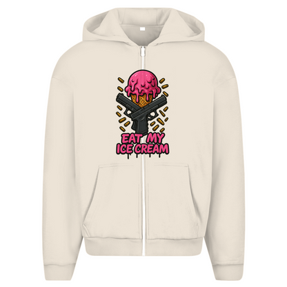 Herren Oversize Zipper Hoodie (Eat my Ice cream)Streetlegacy