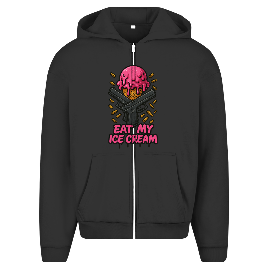 Herren Oversize Zipper Hoodie (Eat my Ice cream)Streetlegacy