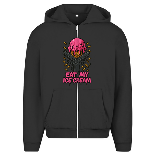 Herren Oversize Zipper Hoodie (Eat my Ice cream)Streetlegacy