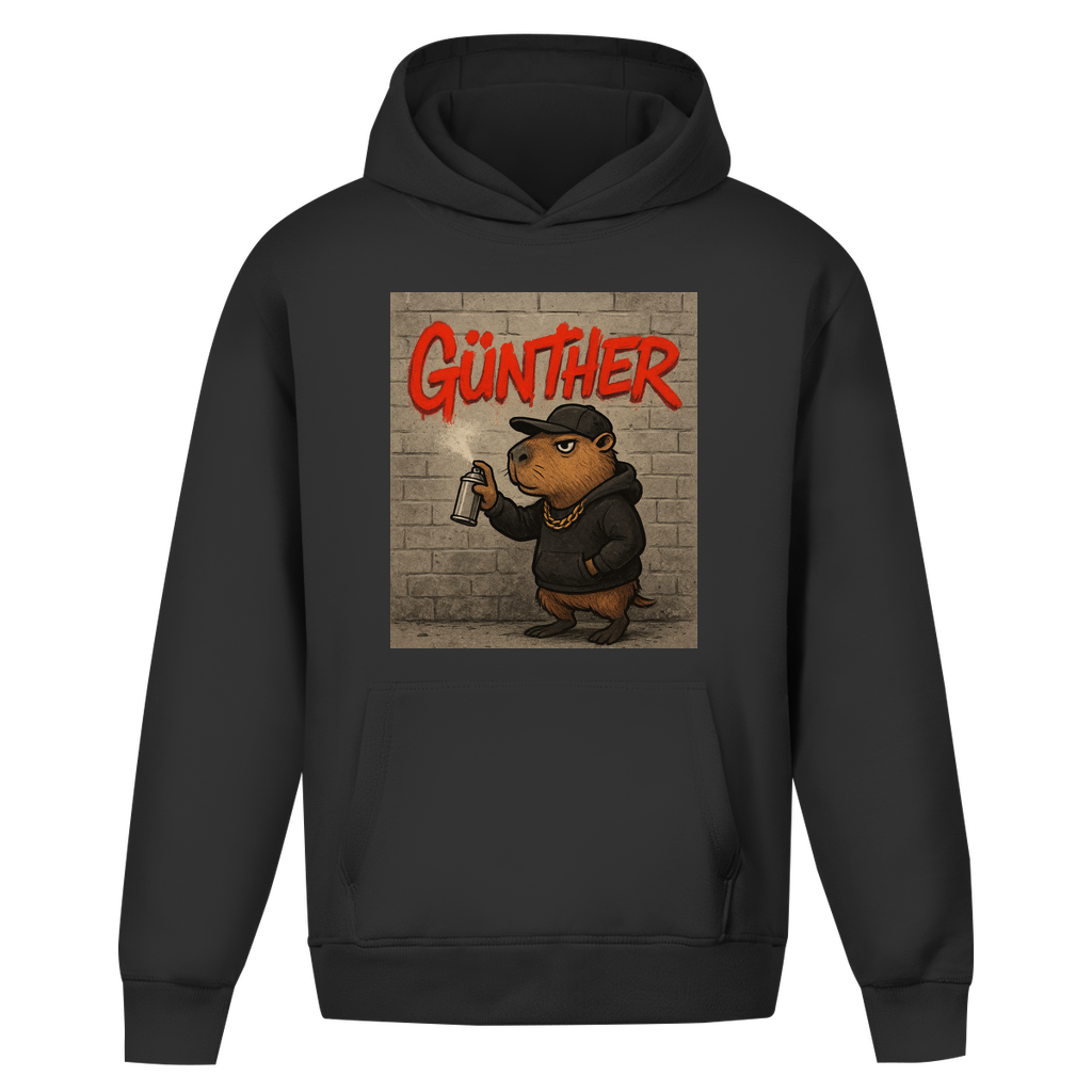 Oversize Hoodie Ohne Kordel (Günther das Capybara)Streetlegacy