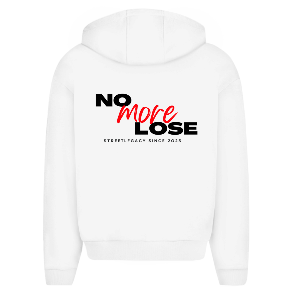 Herren Oversize Zipper Hoodie (No more lose)