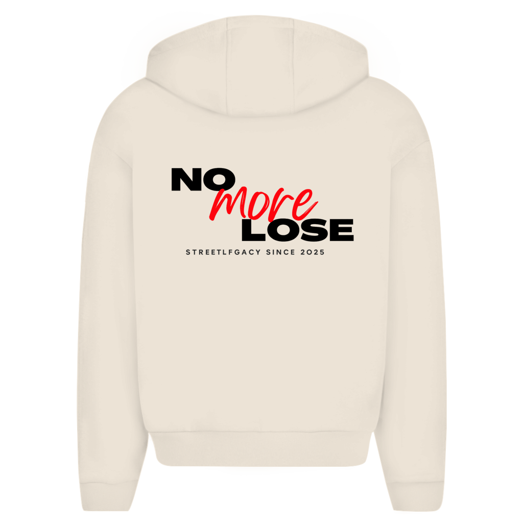 Herren Oversize Zipper Hoodie (No more lose)