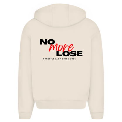 Herren Oversize Zipper Hoodie (No more lose)