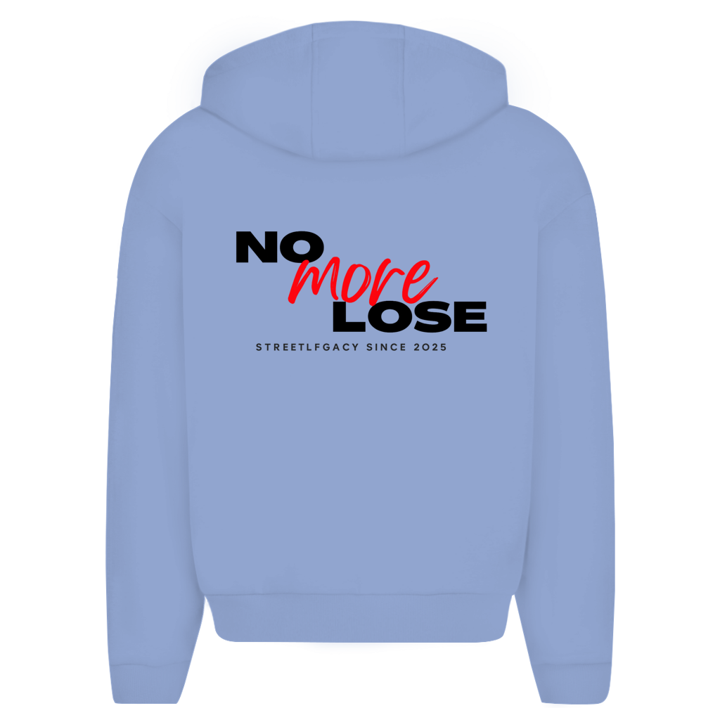 Herren Oversize Zipper Hoodie (No more lose)
