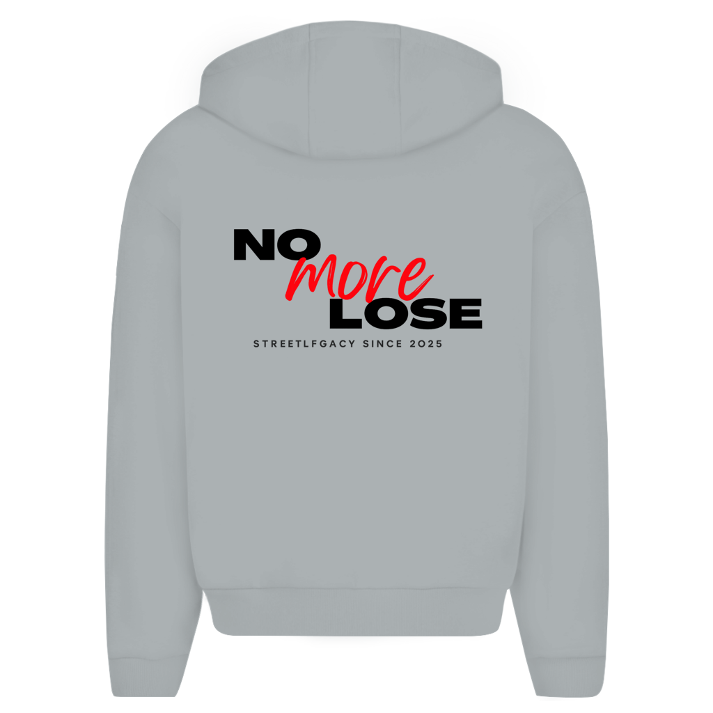 Herren Oversize Zipper Hoodie (No more lose)