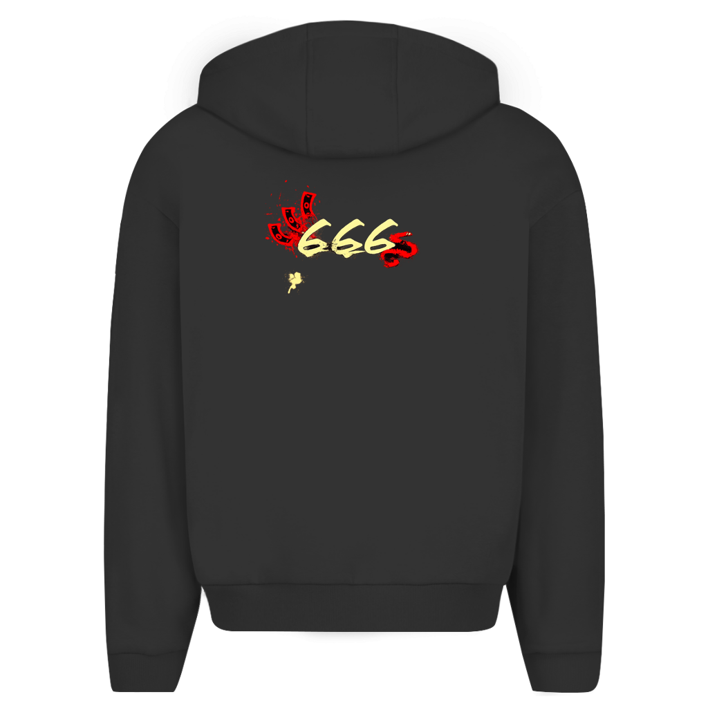 Herren Oversize Zipper Hoodie (666)Streetlegacy