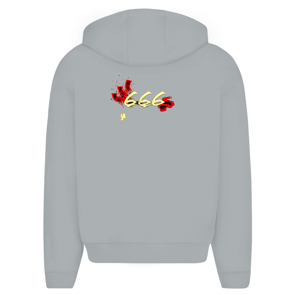 Herren Oversize Zipper Hoodie (666)Streetlegacy