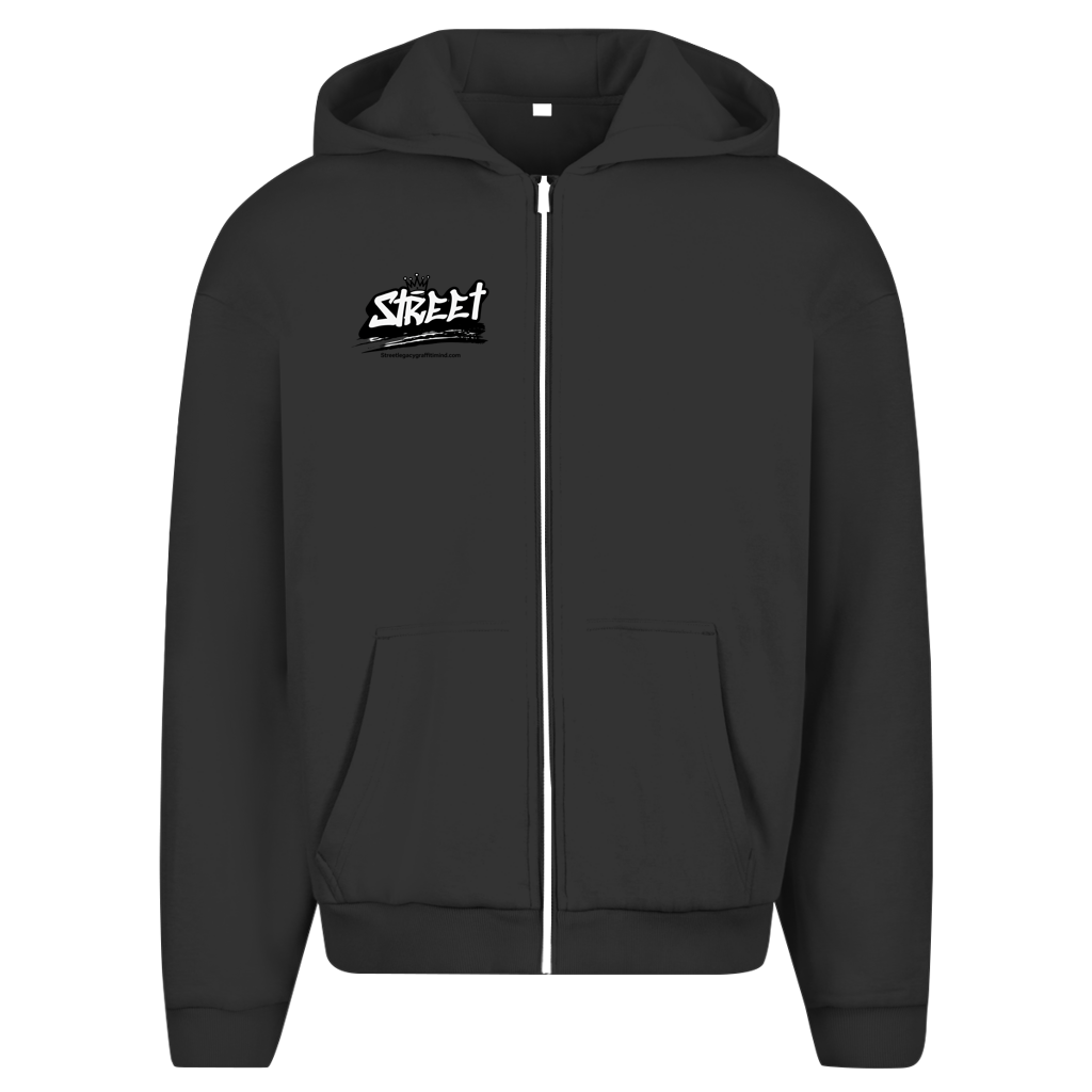 Herren Oversize Zipper Hoodie (Work for nice sports cars)