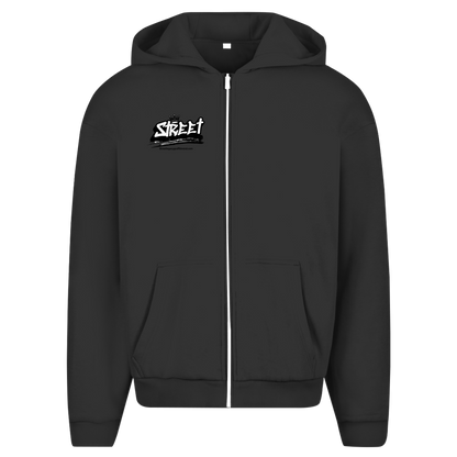 Herren Oversize Zipper Hoodie (Work for nice sports cars)