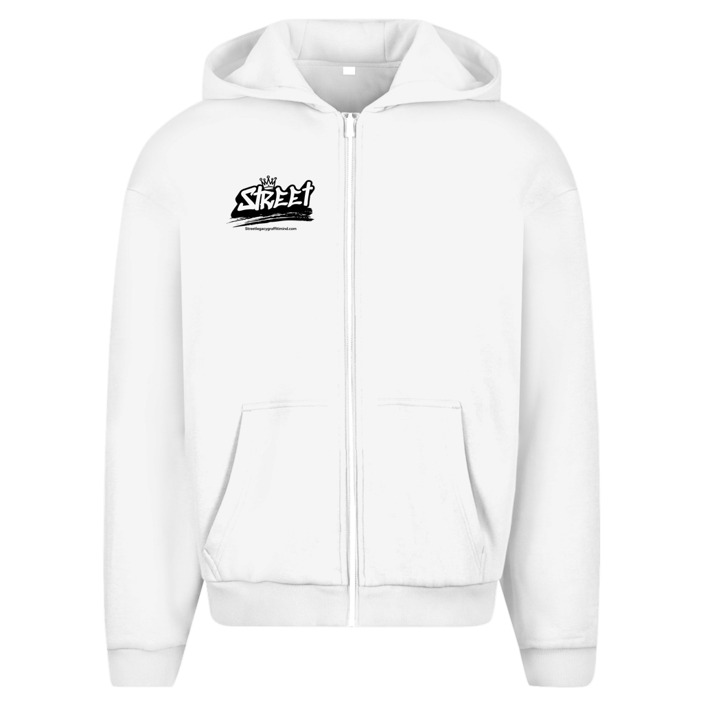 Herren Oversize Zipper Hoodie (Work for nice sports cars)