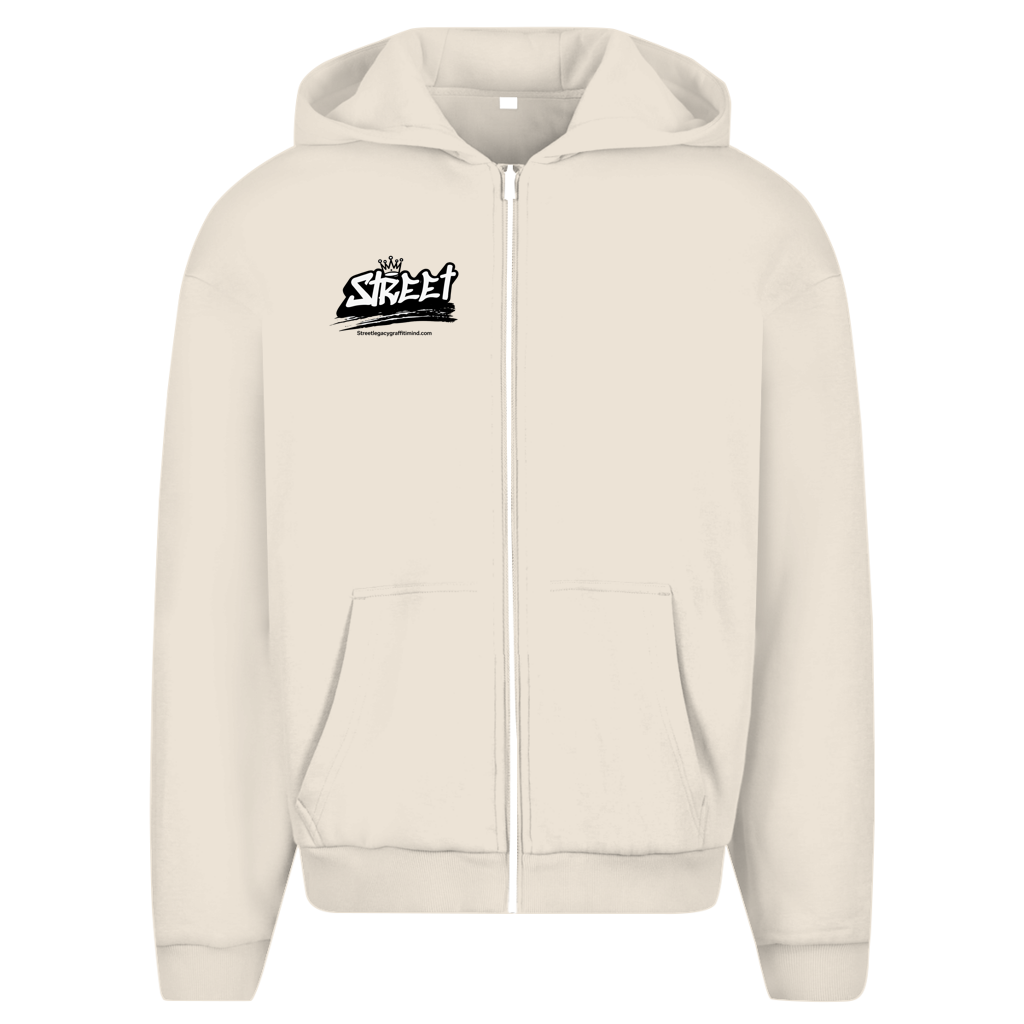 Herren Oversize Zipper Hoodie (Work for nice sports cars)