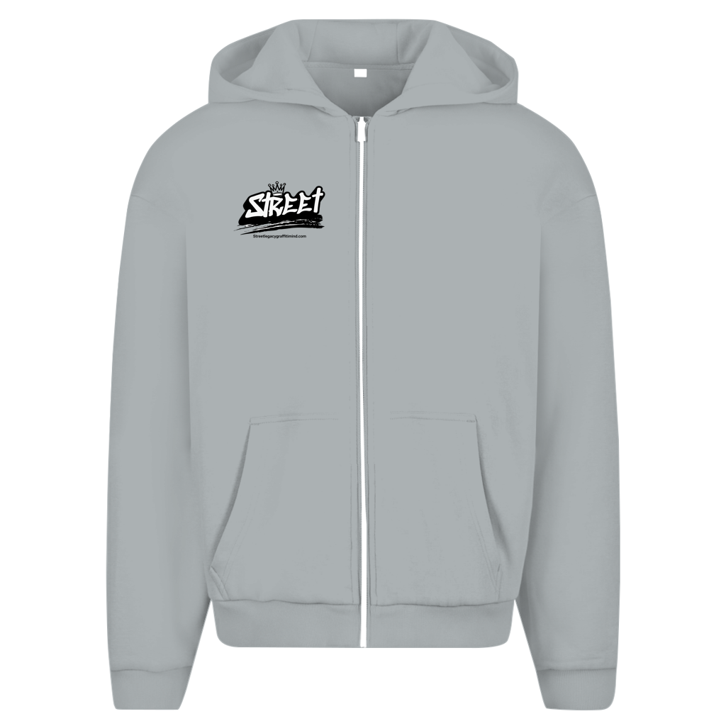 Herren Oversize Zipper Hoodie (Work for nice sports cars)
