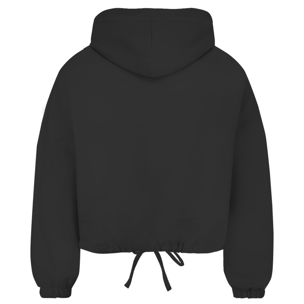 Damen Cropped Oversize Hoodie (Lips)