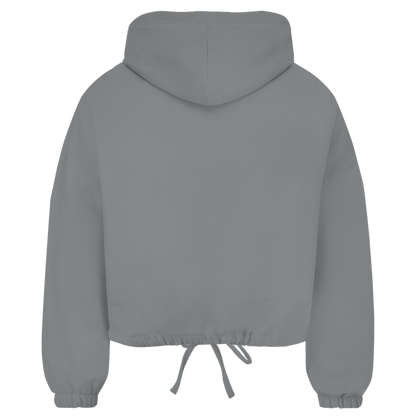 Damen Cropped Oversize Hoodie (Lips)