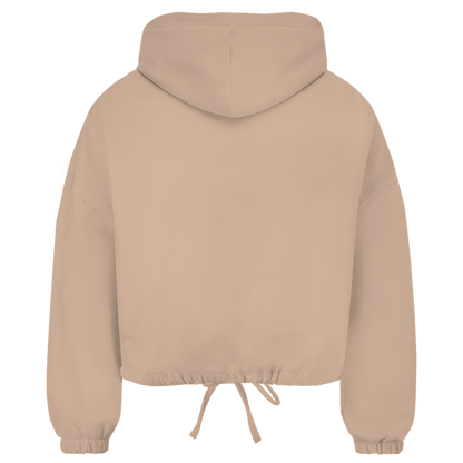 Damen Cropped Oversize Hoodie (Lips)