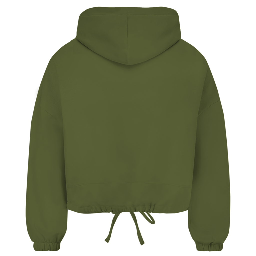 Damen Cropped Oversize Hoodie (Lips)