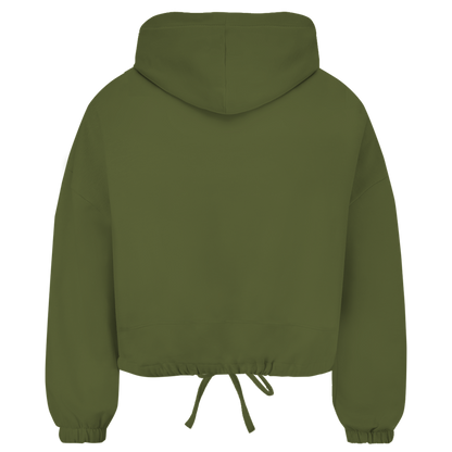 Damen Cropped Oversize Hoodie (Lips)