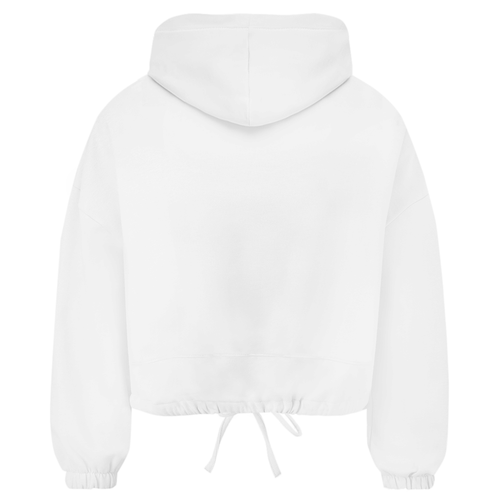 Damen Cropped Oversize Hoodie (Lips)