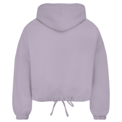 Damen Cropped Oversize Hoodie (Lips)