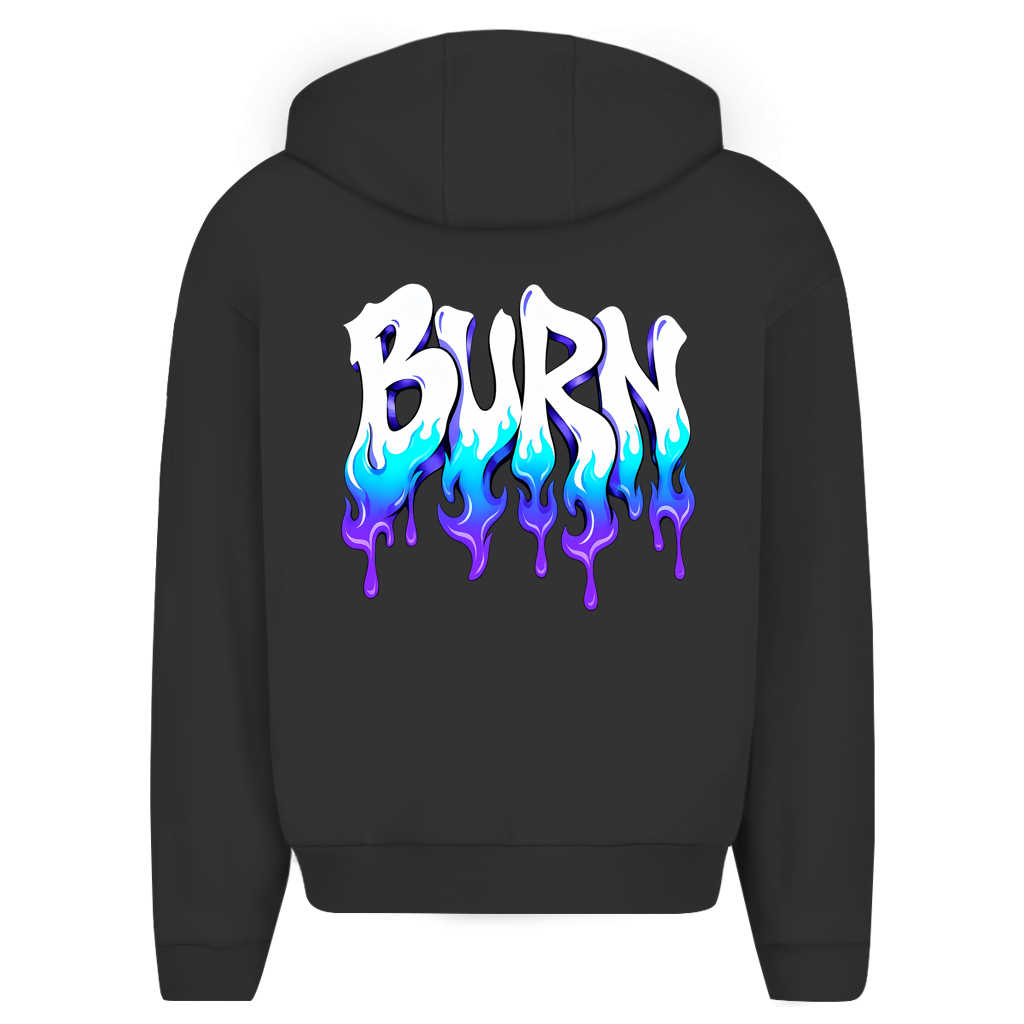 Herren Oversize Zipper Hoodie (Burn)Streetlegacy