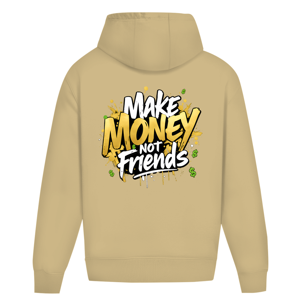 Oversize Hoodie Herren Ohne Kordel  (Make Money Not Friends)Streetlegacy