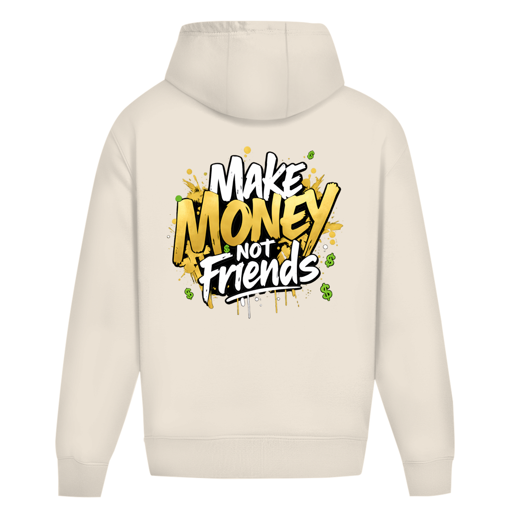 Oversize Hoodie Herren Ohne Kordel  (Make Money Not Friends)Streetlegacy