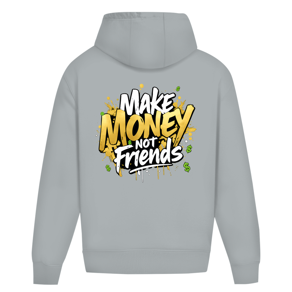 Oversize Hoodie Herren Ohne Kordel  (Make Money Not Friends)Streetlegacy