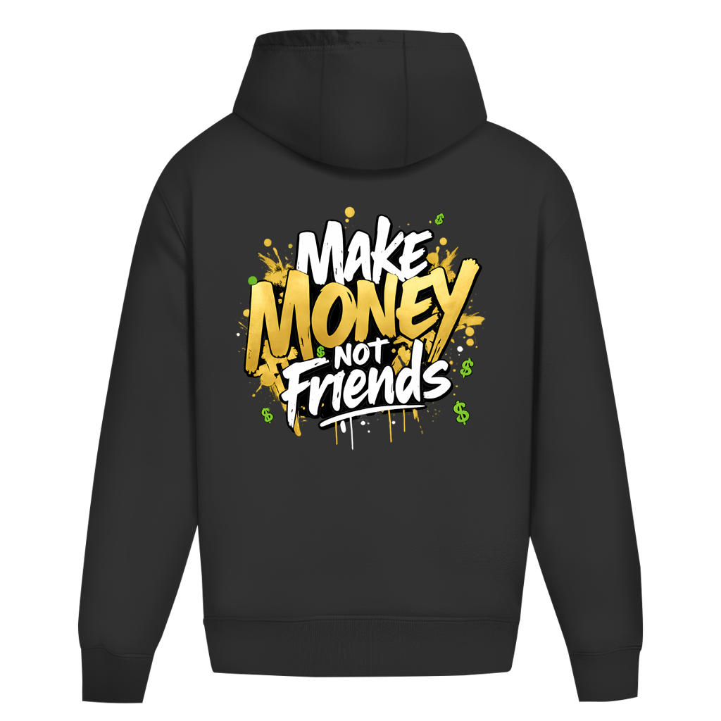 Oversize Hoodie Herren Ohne Kordel  (Make Money Not Friends)Streetlegacy