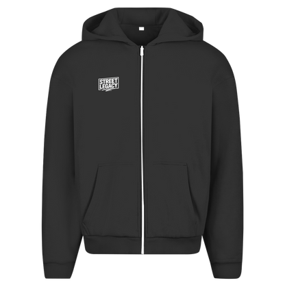 Herren Oversize Zipper Hoodie (Grind Hard) Streetlegacy