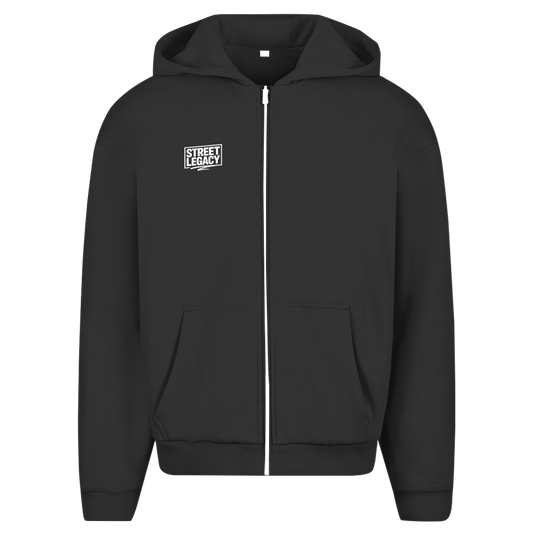 Herren Oversize Zipper Hoodie (Grind Hard) Streetlegacy