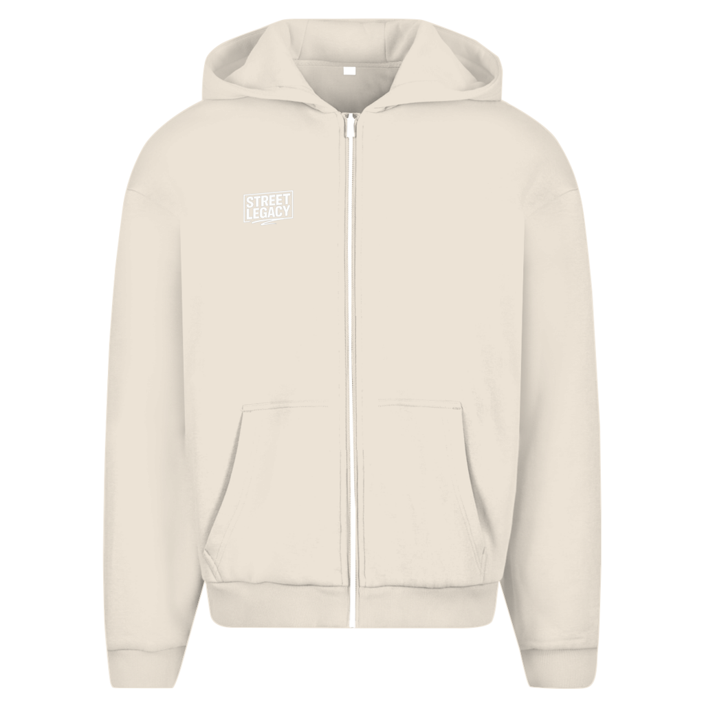 Herren Oversize Zipper Hoodie (Grind Hard) Streetlegacy