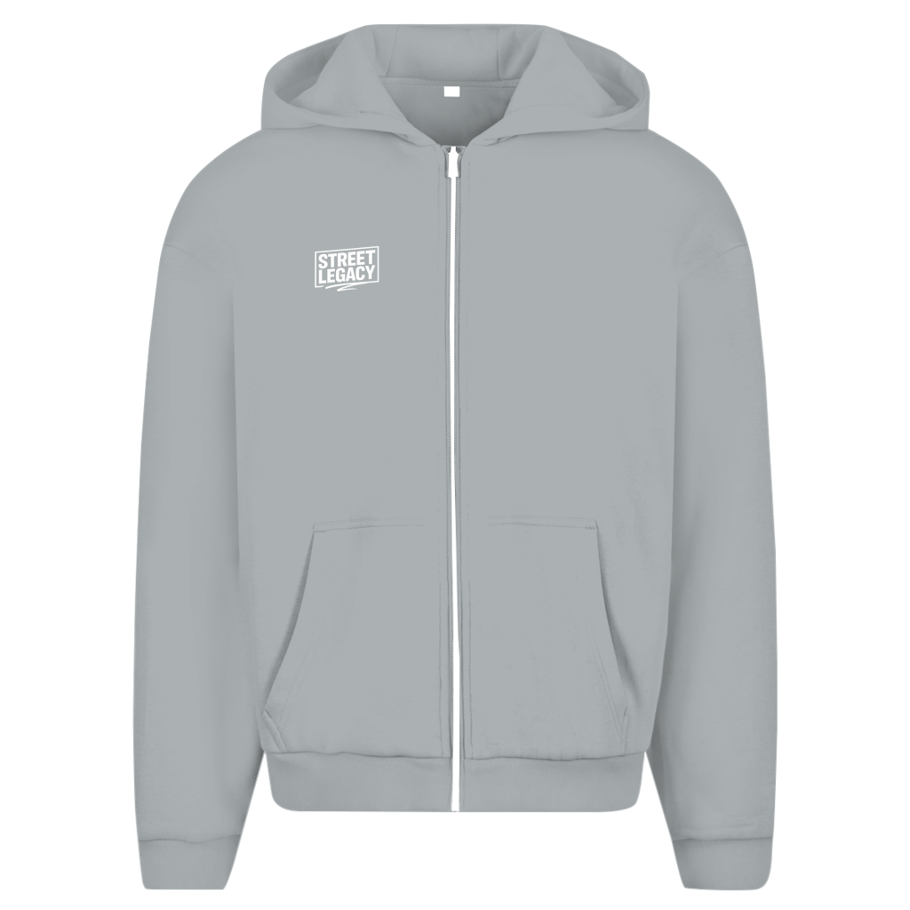 Herren Oversize Zipper Hoodie (Grind Hard) Streetlegacy