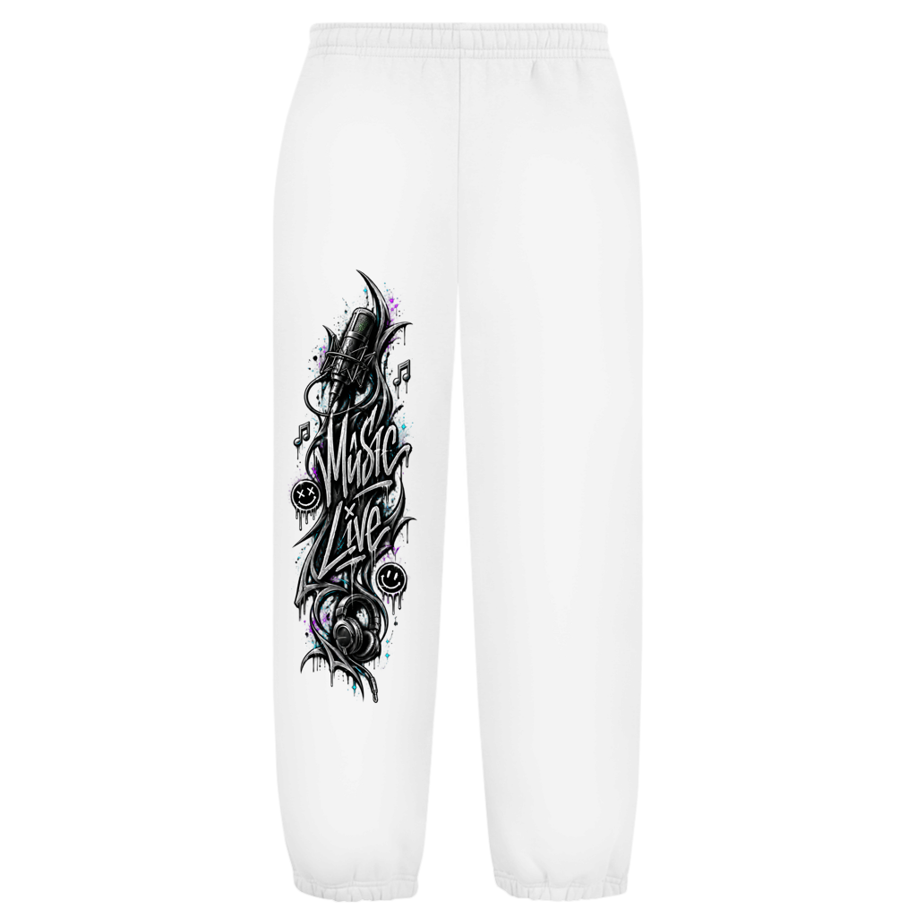 Oversize Fluffy Sweatpants Unisex(Music Live) Streetlegacy