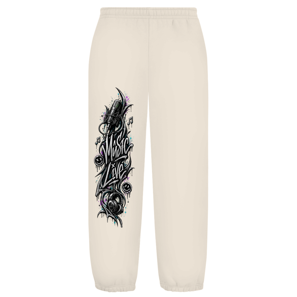 Oversize Fluffy Sweatpants Unisex(Music Live) Streetlegacy