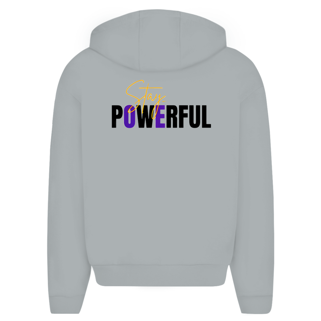 Herren Oversize Zipper Hoodie (Powerful) - Trend - Ink Old FashionHerren Oversize Zipper Hoodie (Powerful)