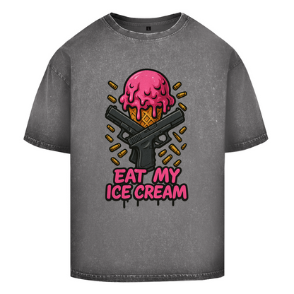 Oversize Washed T-Shirt (Eat my Ice cream)Streetlegacy