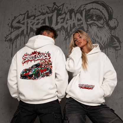 VACANCY Oversized Hoodie - Mit Taschendruck Unisex (Drive With Rudolph) Streetlegacy