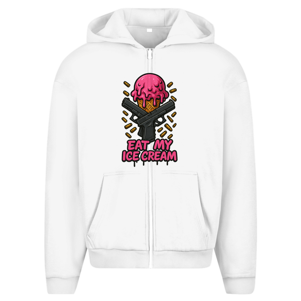 Herren Oversize Zipper Hoodie (Eat my Ice cream)Streetlegacy