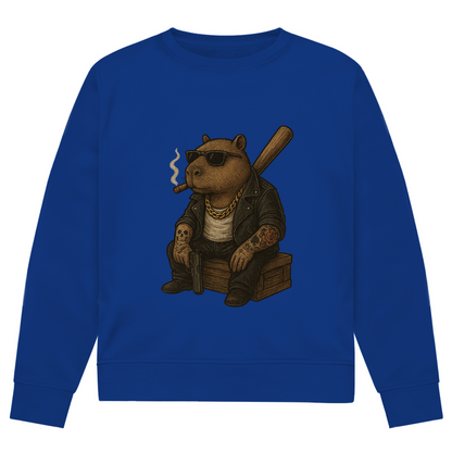 Herren Premium Bio Sweatshirt ( Gangster Capybara ) Streetlegacy