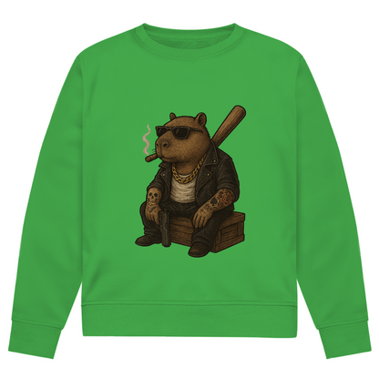 Herren Premium Bio Sweatshirt ( Gangster Capybara ) Streetlegacy