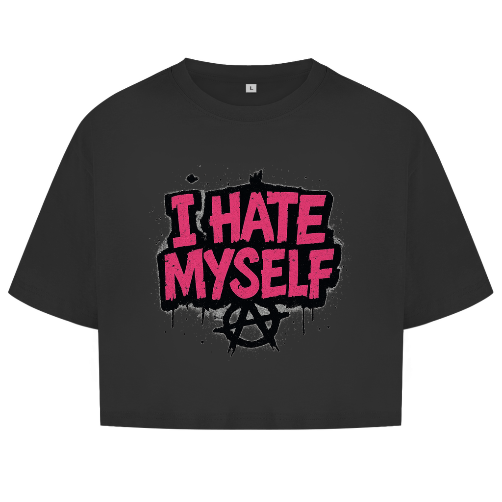 Damen Oversize Crop Top -Street Punk(I hate myself) Streetlegacy