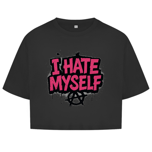 Damen Oversize Crop Top -Street Punk(I hate myself) Streetlegacy