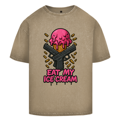 Oversize Washed T-Shirt (Eat my Ice cream)Streetlegacy